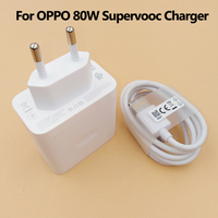 80W Original OPPO SuperVooc Charger EU US Fast Charging Adapter USB Type C Cable For OPPO Reno 13 12 11 Find X8 X7 X6 Pro Ace 2