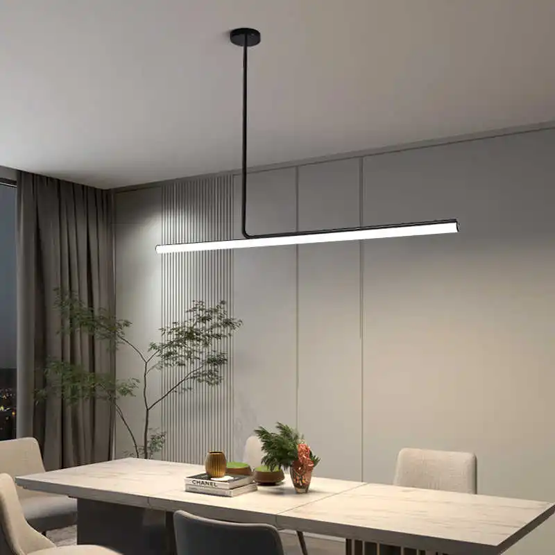 Nordic Minimalist LED Pendant Lights Hanging Wire Line Lamp For Dining Table Living Room Kitchen Restaurant Home Indoor Lighting