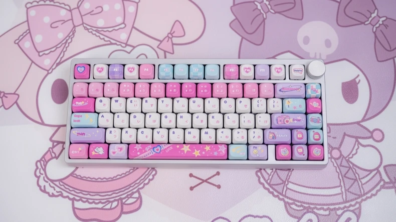 Tutup Tombol Milenium Girls Tutup Tombol Profil PBT MOA/Ceri Kustom Tutup Kunci Titik Anime Kartun Lucu untuk Gamer Desain Pengrajin