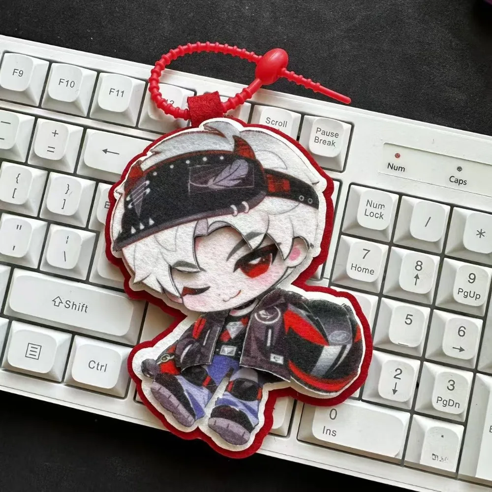 Love and Deepspace Keychain Q Version Zayne Rafayel Xavier Caleb Sylus Cute Anime Character Non-woven Bag Pendant Game Fans Gift