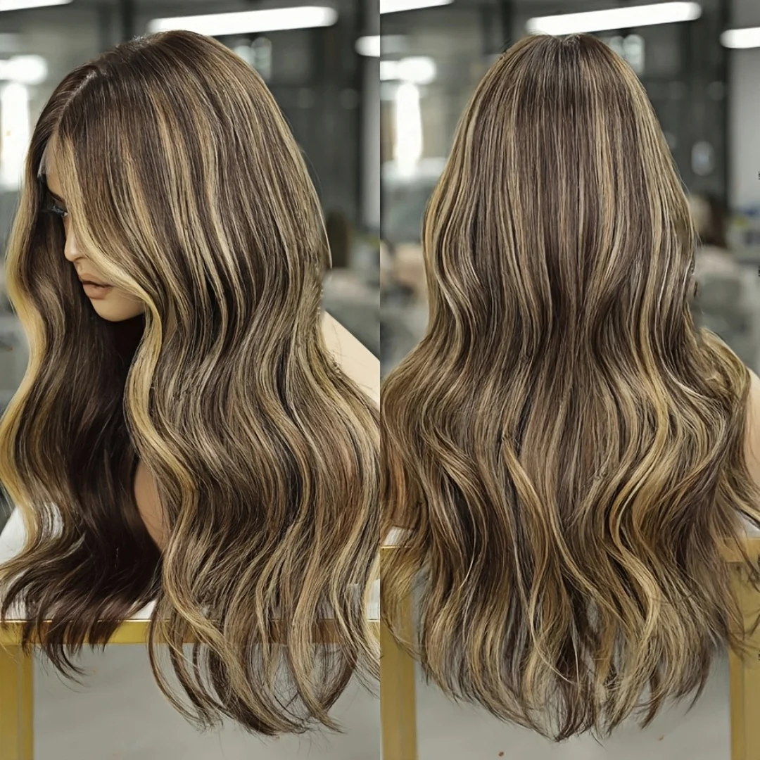 

Long Preplucked Glueless Body Wave Highlight Blond 5x5 Silk Base Jewish Human Hair Wig Baby Hair HD Lace European Hair