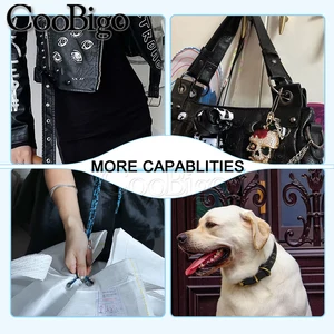 Werkzeugkit für Metallzeletten, Ösen, Bohrwerkzeug für Lederkleidung, Schuhe, Gürtel, Vorhang, DIY -Handwerkszubehör, Schwarz 10 Hauptverkäufe Rückwiegend - №10