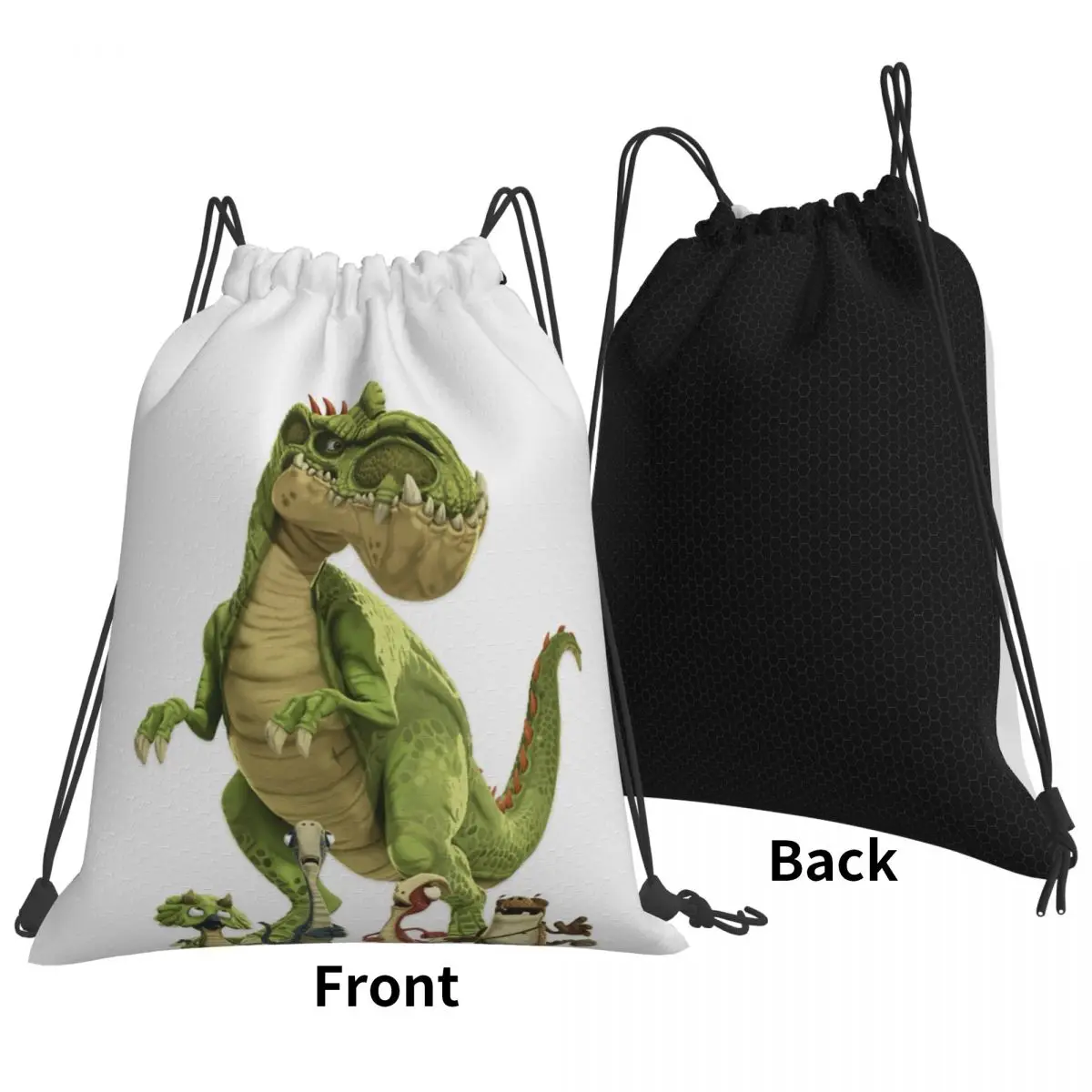 Mochilas Kawaii con dibujos de dinosaurios Gigantosaurus, bolsas multifunción con cordón, bolsa deportiva, bolsas para libros para hombre y mujer, escuela