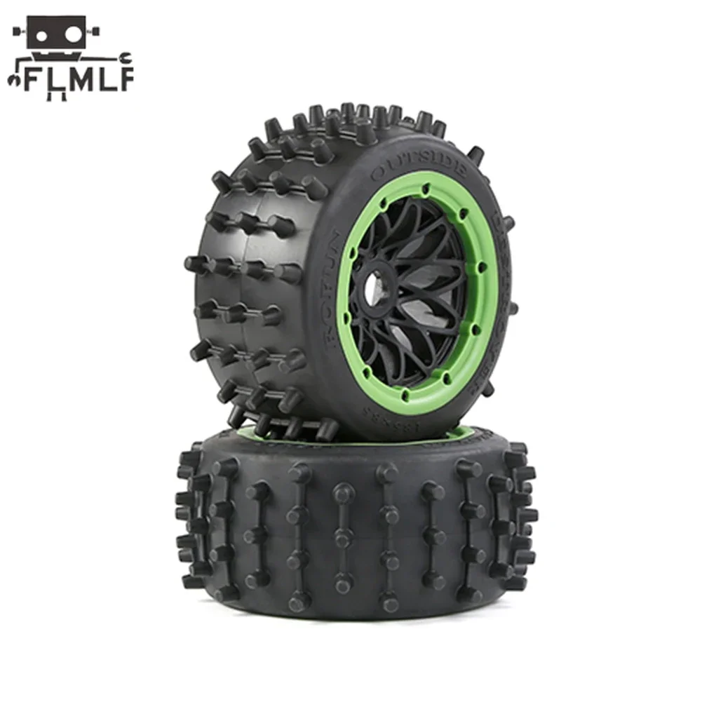 Rc Auto Grote Nagel Band Hoge Prestaties Achter- of Voorwiel Band Set voor 1/5 HPI ROFUN BAHA ROVAN KM BAJA 5B SS Buggy Truck Onderdelen