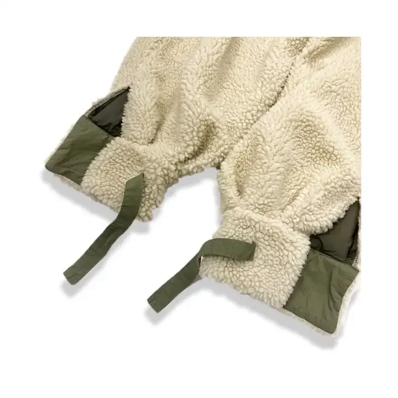 KAPITAL Повседневные брюки-карго с отделкой Sherpa