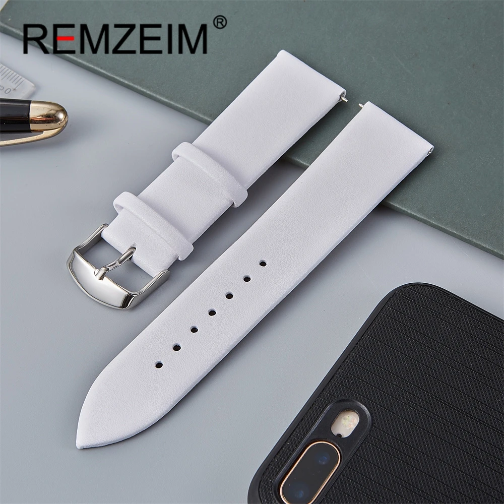 Thin Slim PU Leather Watchbands Multi Size 14mm 16mm 18mm 20mm 22mm Men Woman Casual Replacement Straps Watch Accessories
