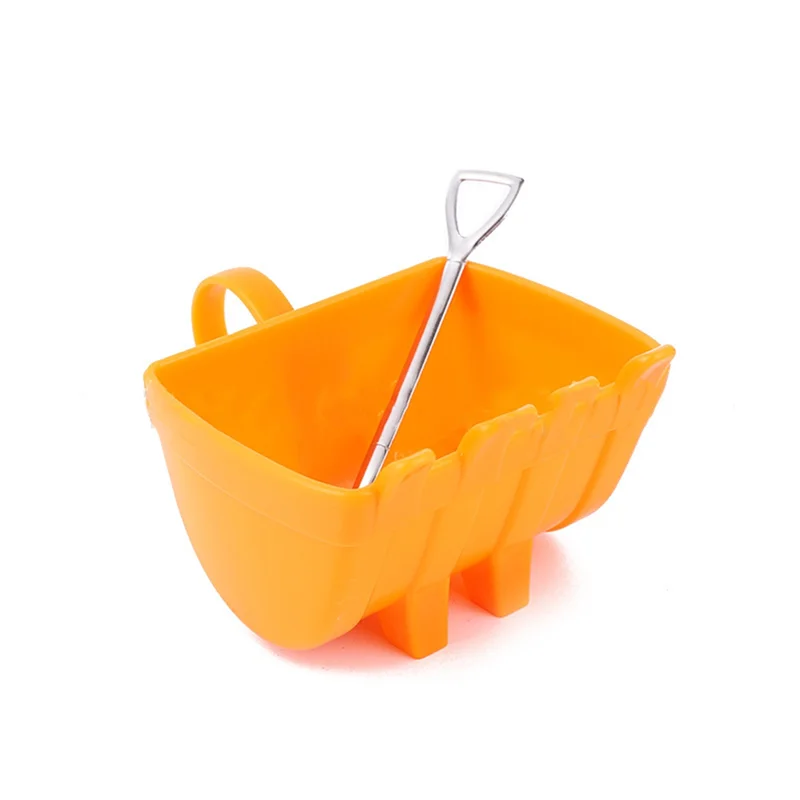 ABJY-Coffee Cup Excavator Bucket Cup With Shovel Spoon Creatives Tea Cup Milk Coffee Cup Birthday Gift