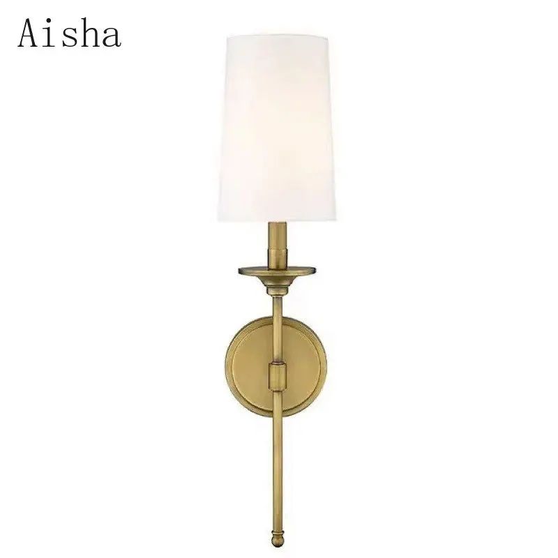 Americano minimalista lâmpada de parede quarto luz cabeceira moderna sala estar fundo arandelas para decoração casa luminária