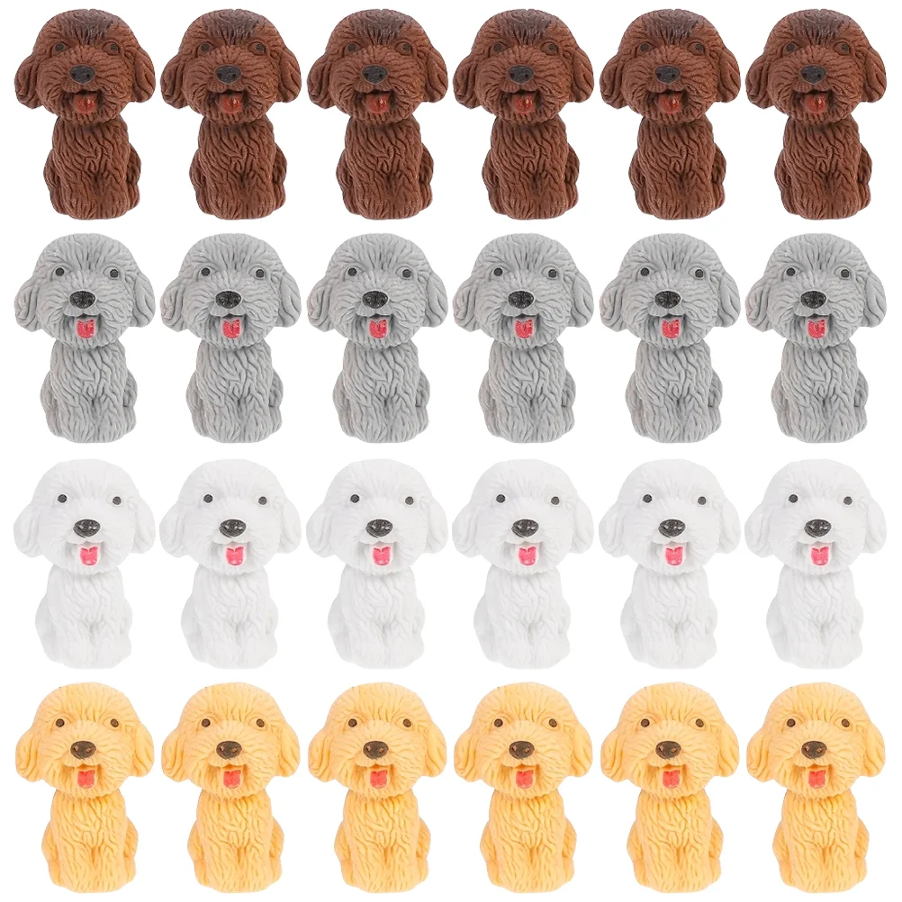 

36 Pcs Puppy Eraser Small Erasers for Kids Toys High Capacity Prizes in Bulk School Desk Pets Classroom Valentine Student Dog