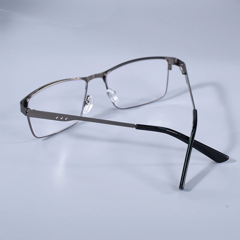 Neue Anti Blau Licht Lesebrille Männer Platz Oversize Metall Brillen Rahmen +75 + 125 + 175 + 225 + 275 + 350 + 400 – Detail 25