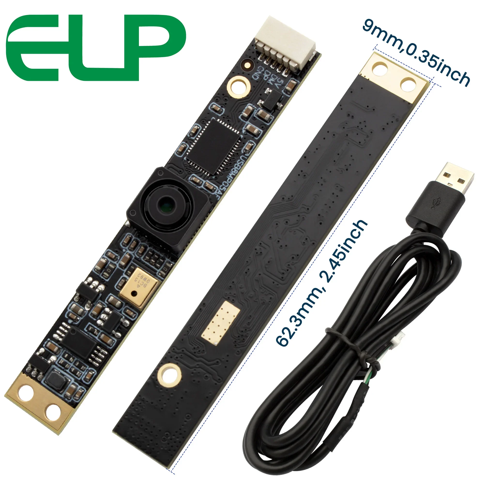 

ELP 8MP USB-модуль камеры с микрофоном 105 градусов широкоугольная мини-камера Lightburn для лазерного гравера ПК Raspberry Pi