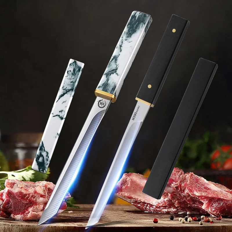 Stainless Steel Boning Knife Kitchen Chef Butcher Knife Sharp for Eating Meat Cutting for Roasting Sheep Vegetable and Slicing