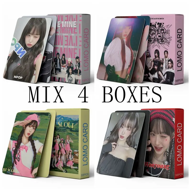 MIX 4 BOXES Kpop Lomo Cards SWITCH Fotokarty 2. pocztówki EP Prezent dla fanów