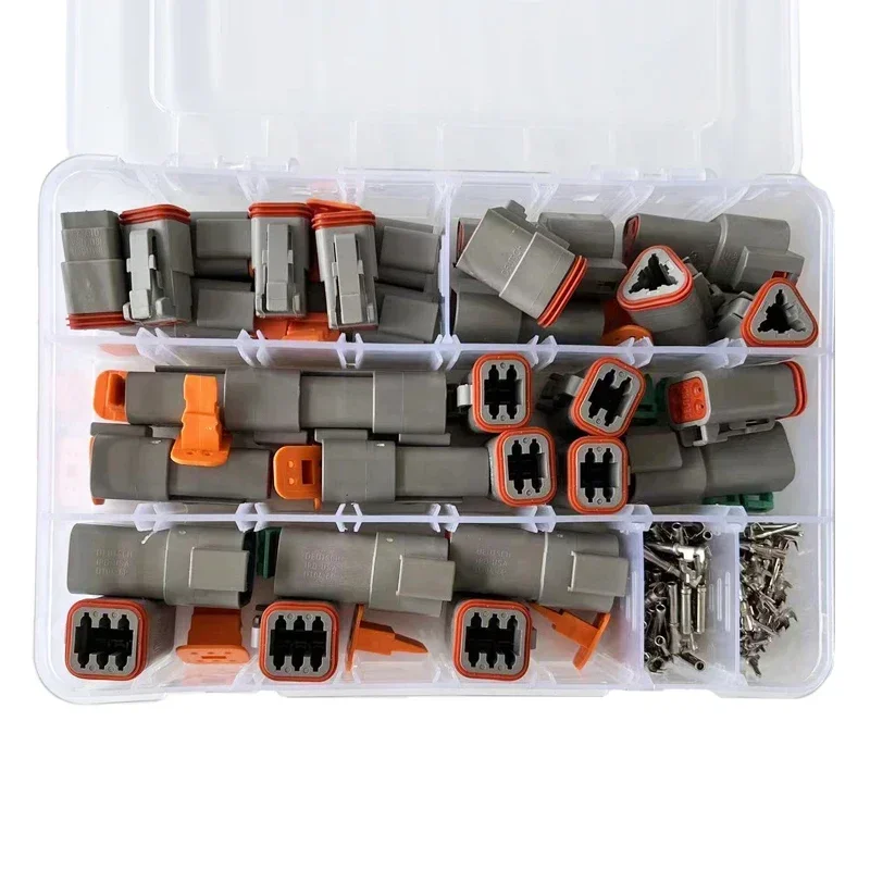 588pcs Deutsch Type Connector Kit Waterproof Wire DT Series Connector set DT06 04 2/3 / 4 pin 6/8/12 pin Sealed Plug