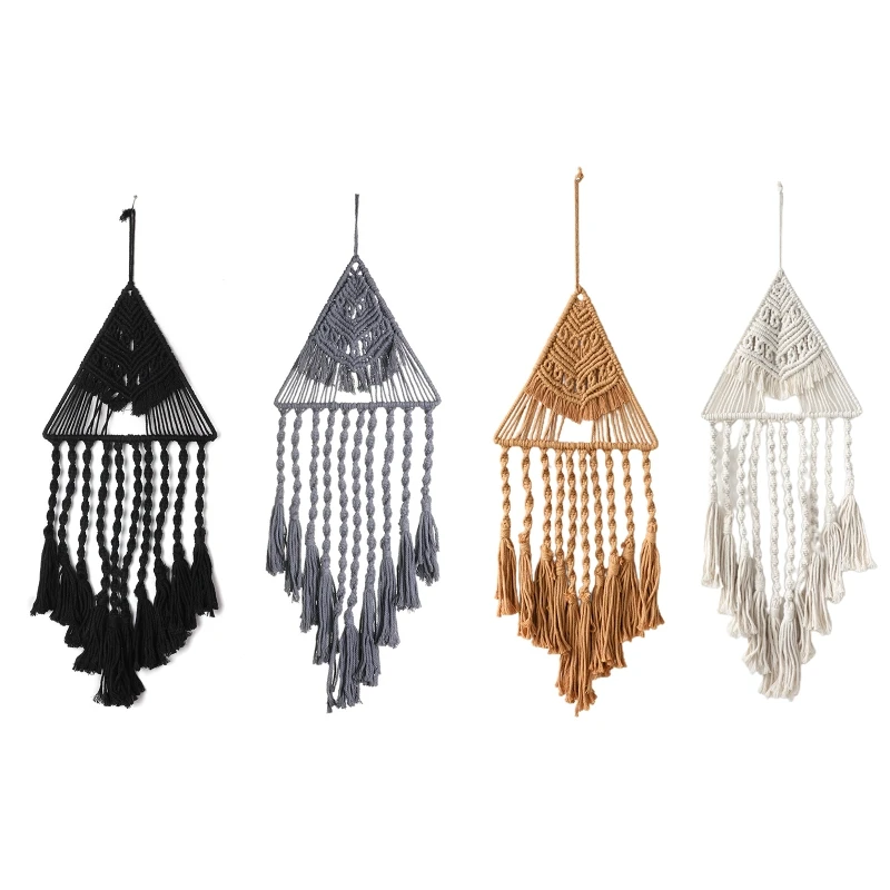 

Macrame Wall Hanging Tapestry Hand Woven Pendant Decoration House Ceremony Living Room Home Furnishing Accessories Drop shipping