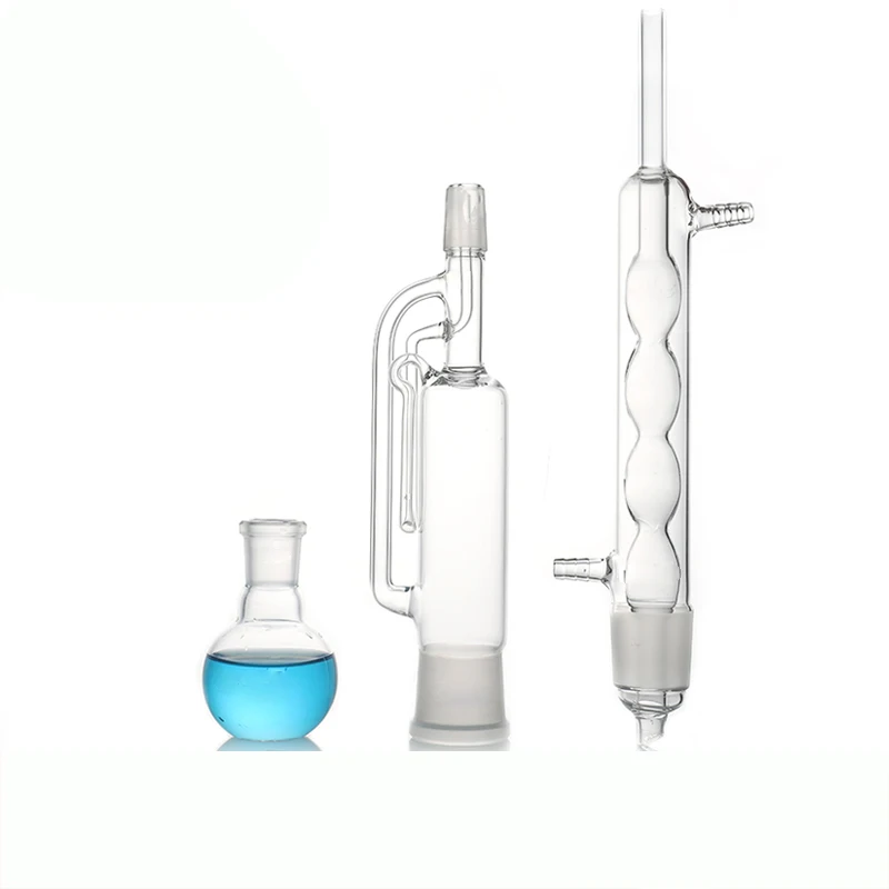 Spherical fat extractor Soxhlet extractor glass complete set of 60/150/250/500/1000ml laboratory extraction device extractor