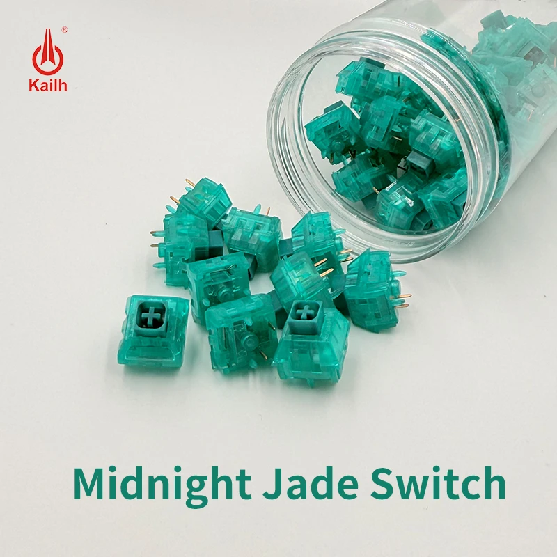 

Kailh Box Midnight Jade Клавиатурный переключатель Clicky Индивидуальные переключатели с возможностью горячей замены для тяжелых на ощупь