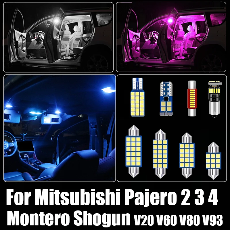 

For Mitsubishi Pajero 2 3 4 Montero Shogun MK2 MK3 MK4 V20 V60 V73 V80 V93 V97 V98 1990-2020 Car LED Bulbs Lights Accessories