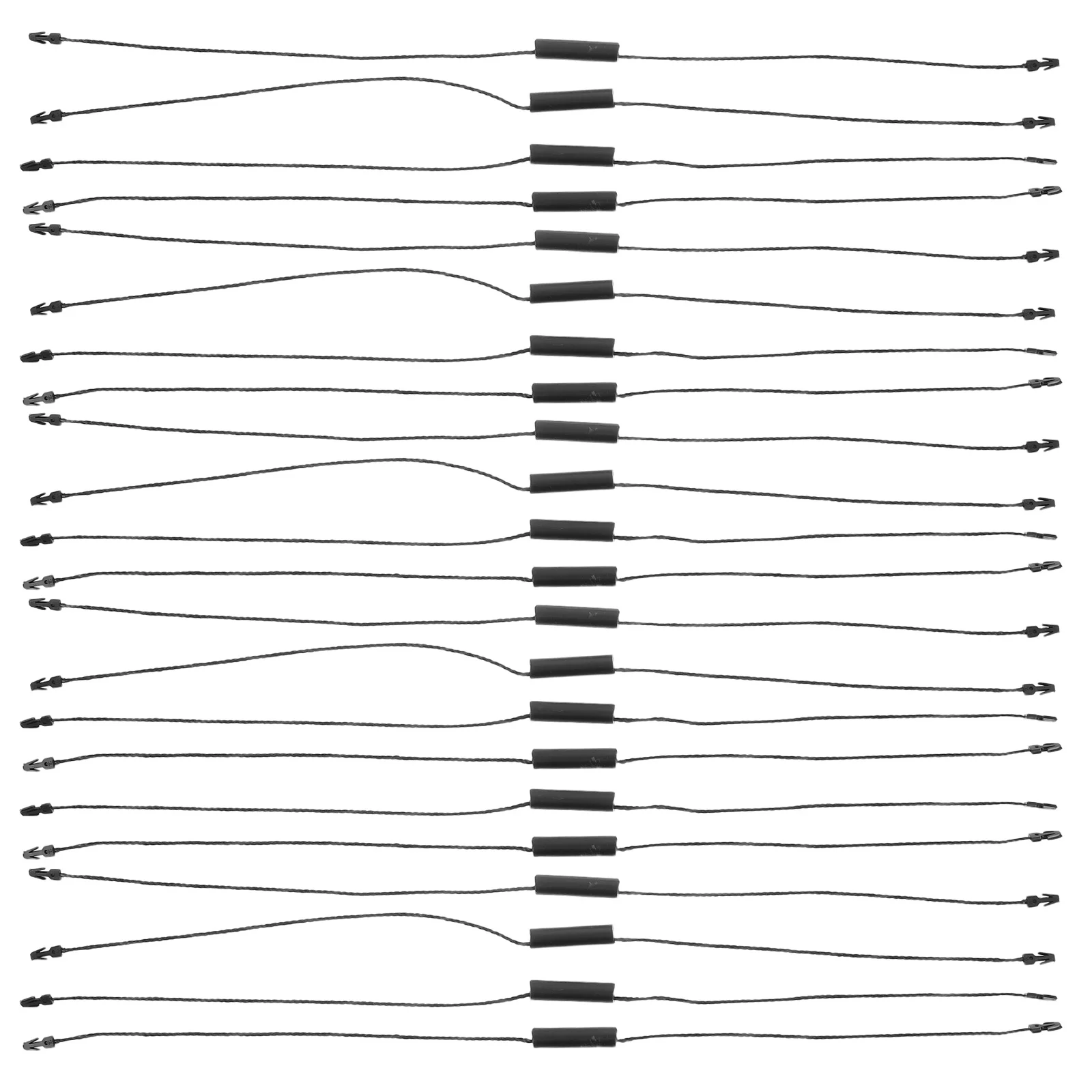 

Cylinder Double Lock String Black Durable Hang Rope For Clothing Shoes Bags Apparel Accessories Tag Strings For Labels