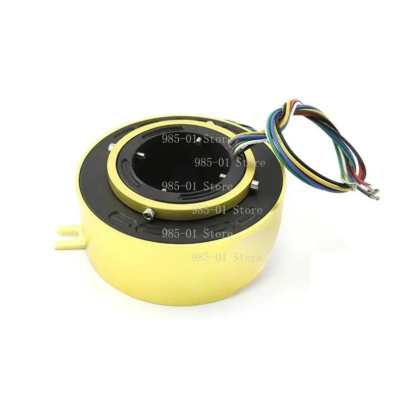90mm Bore Through Hole Slip Ring 185mm OD 360° Rotation Electrical Rotary Connector