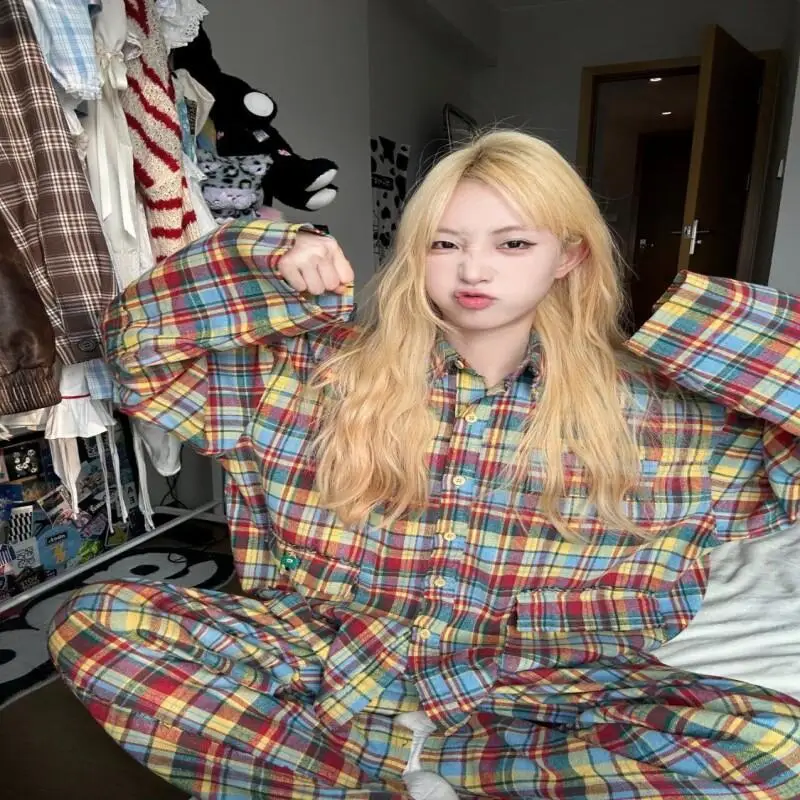 

PJs Set Women's pajama set loose comfortable Women warm winter pajamas Fashionable home clothes pajamas Cute and soft pajama set