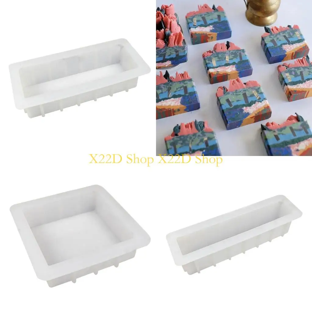 X22d прямоугольник Силиконовая форма для мыла для мыла для мыла для мыла для мыла.