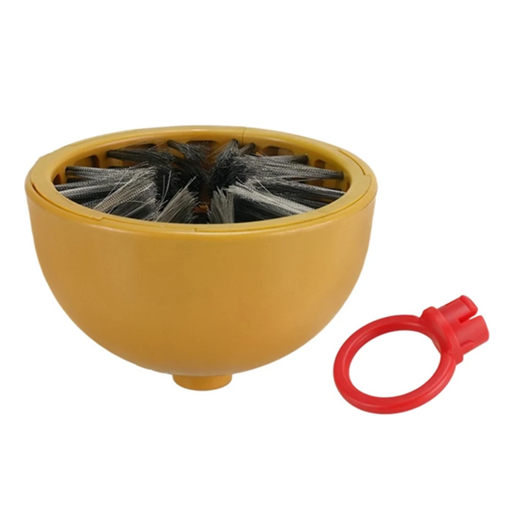 

Электрическая круглая щетка для чистки, 1 шт., 4-дюймовая круглая головка щетки, инструмент для удаления грязи, культурная игрушка, щетка для крышки горшка из орехового дерева