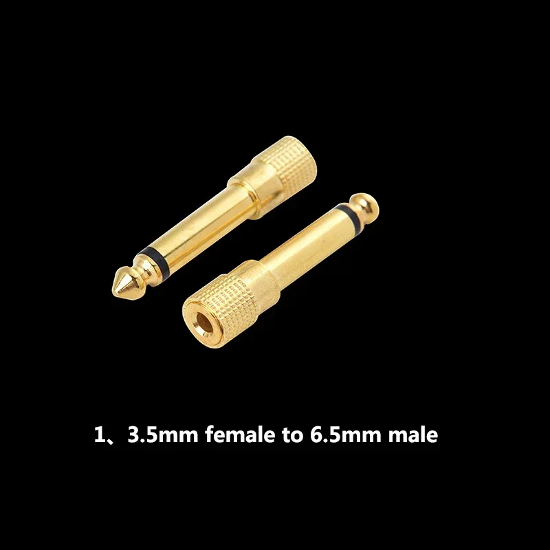 1/2/5/10pcs NEW Audio Earphone Headphone Splitter Adapter 3.5mm To 2 Earbuds Stereo Headse 6.35MM TO Rca Male To Female 6.5