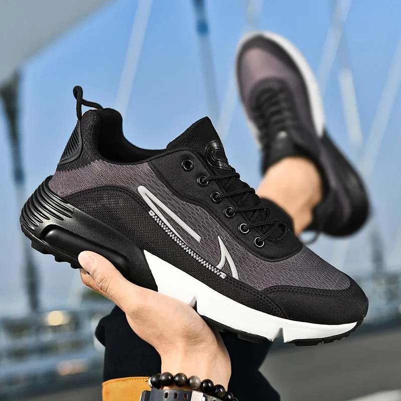 Men Shoes Trainers Men Sneakers Air Cushion Running Shoes Men Casual Unisex Shoes Breathable Lace-Up Chaussure Homme Tenis