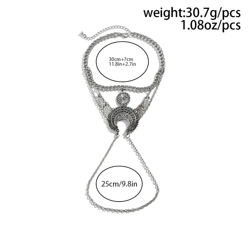 ورقة شرابات الذراع سوار القبلية شيك مبالغ فيها الشرير القوطية مجوهرات هدية قابل للتعديل البوهيمي نمط الذراع ديكور النساء هدية