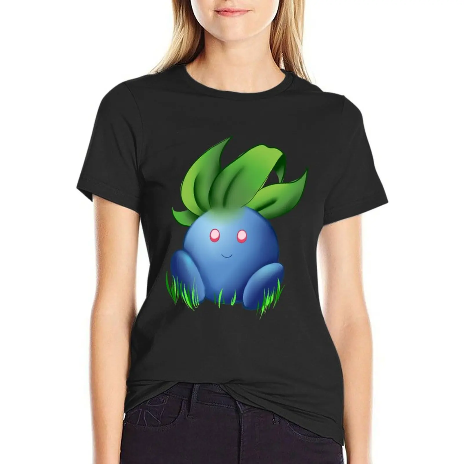 

Oddish T-shirt kawaii clothes funny T-shirts for Women