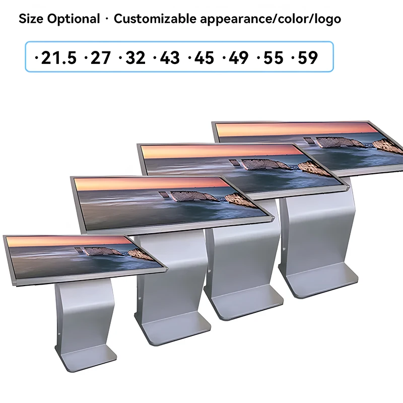 All-in-One Interactive Screen Kiosk Multi-Size Display with LCD Touch Inquiry for Self-Service Business Advertising