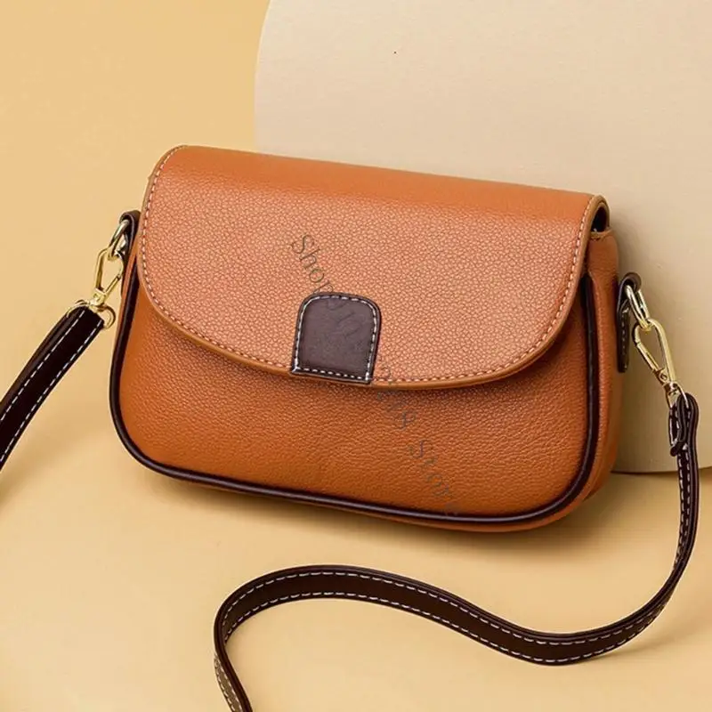

Multicolor Crossbody Bag for Women Vintage PU Shoulder Bag Female Bag 066F