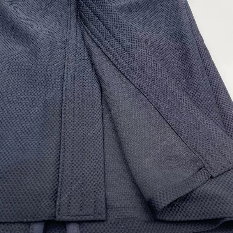 سترة كيندو رفيعة للغاية باللون الأزرق الداكن - زي كيندو جي الصيفي سريع الجفاف وجيد التهوية