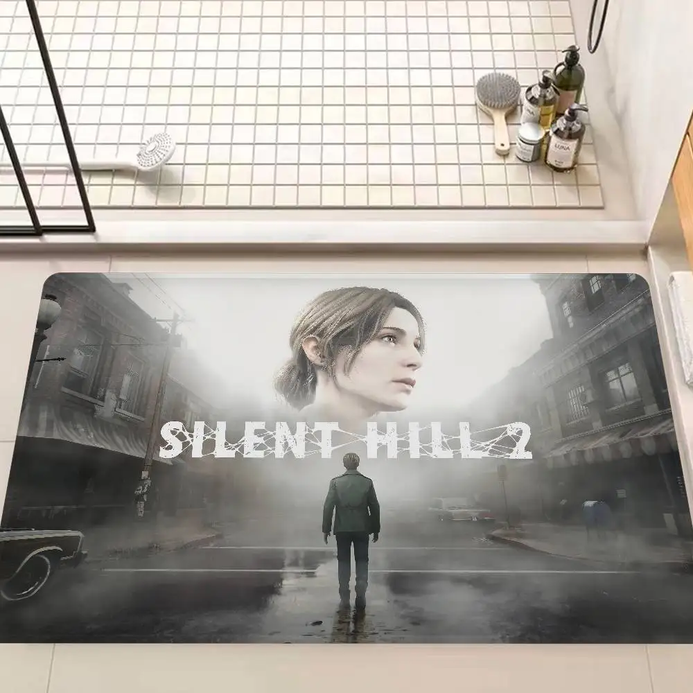 Horror Game S-Silent H-Hill Entrance Door Mat Nordic Style Home Doormat Bathroom-Toilet Mats Bedroom Hotel Decor Mat