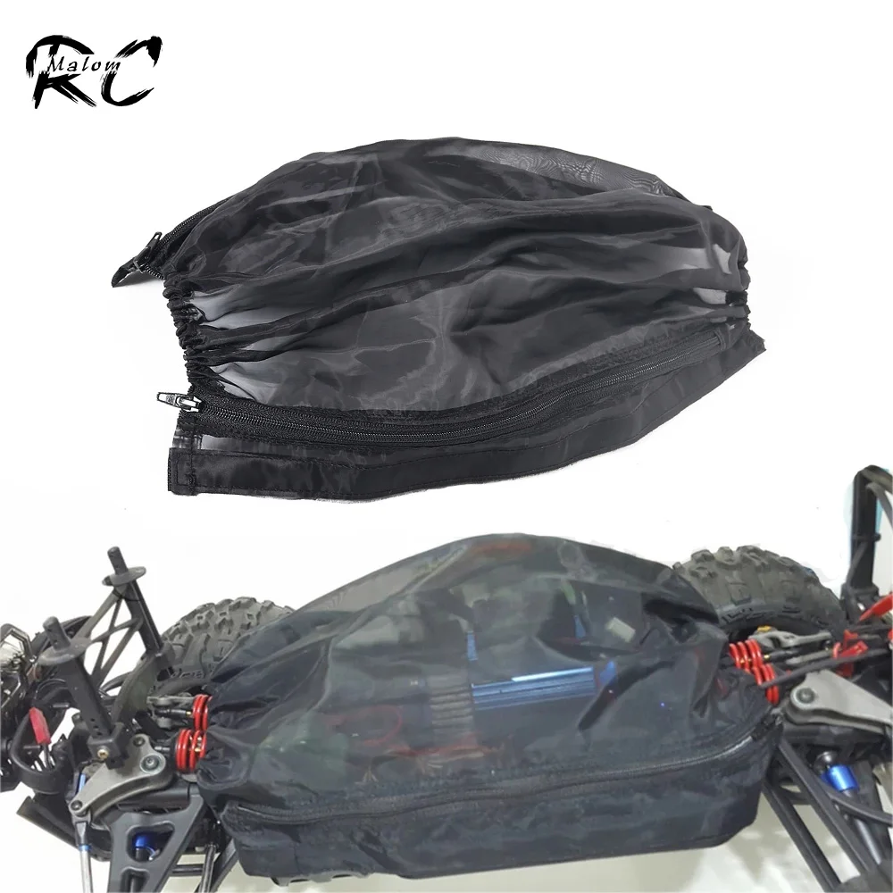 Nylon Mesh with Zipper Chassis Net Dust Mud Resist Cover for RC Monster Truck  1/10 Summit E-Revo Arrma Big Rock