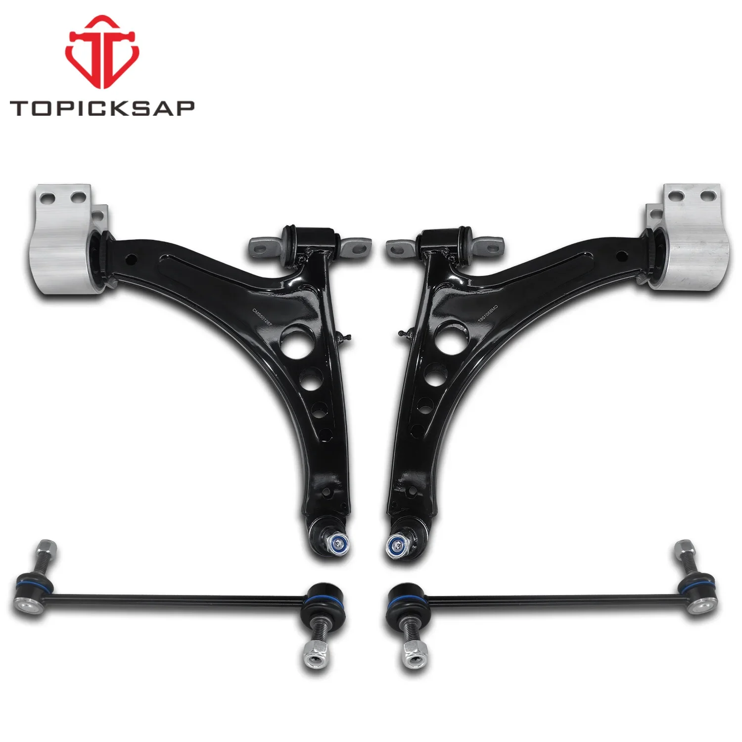 TOPICKSAP 4Pcs Front Lower Control Arm w/Ball Joint Assembly Kit for Chevy Malibu Buick LaCrosse Regal TourX Sportback 2016-2022