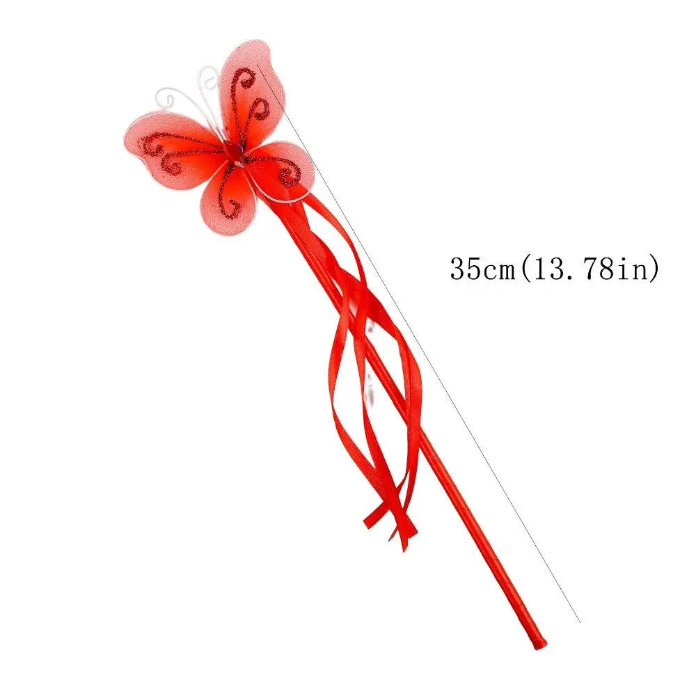 Сказочные красивые волшебные палочки-бабочки, ролевые палочки для девочек, красочные волшебные палочки, красочные пластиковые детские палочки