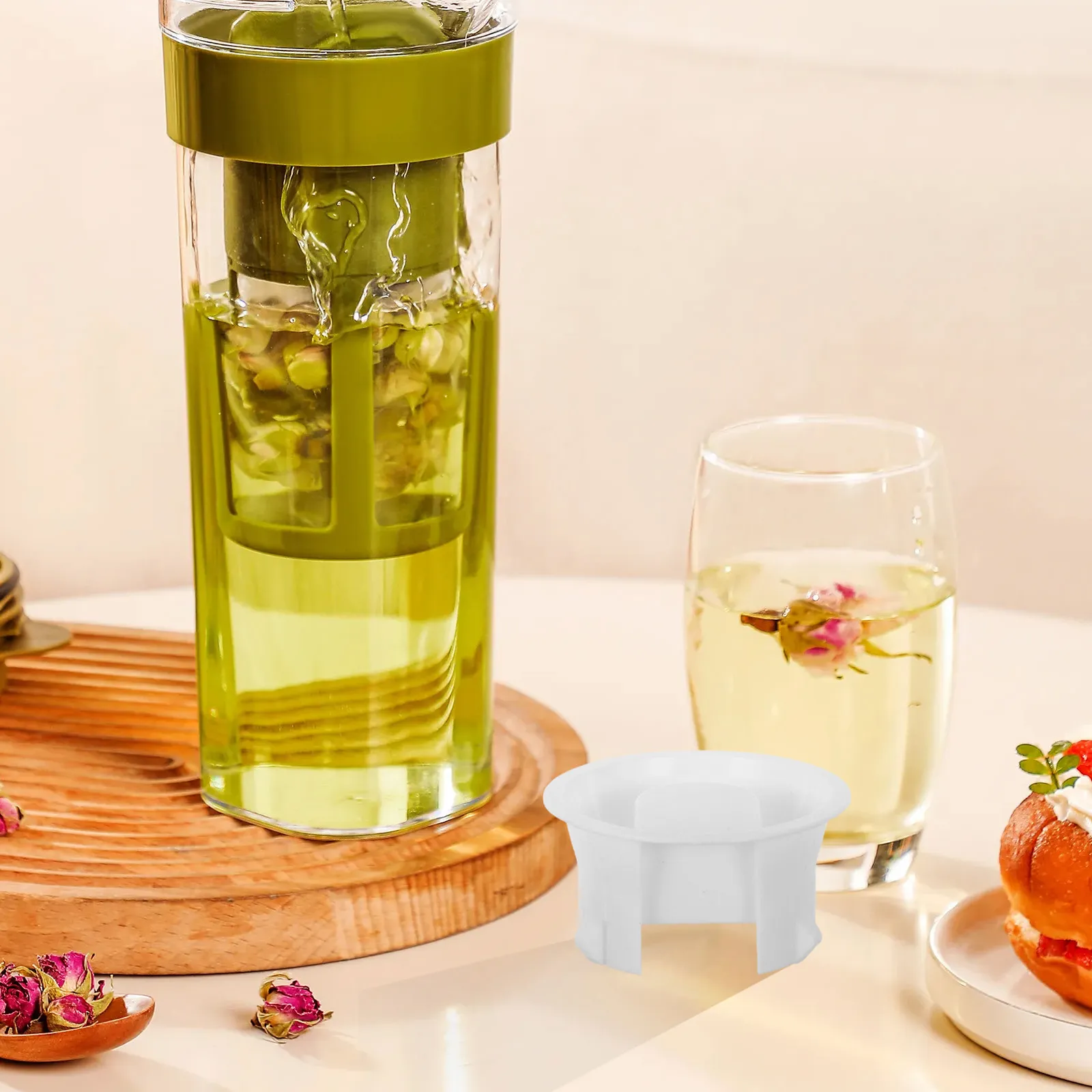 2Pcs Glass Water Pitcher Lids Replacement Carafe Lid for Fridge Jug Lemonade Juice Dispenser Universal Fit PVC Dustproof Easy