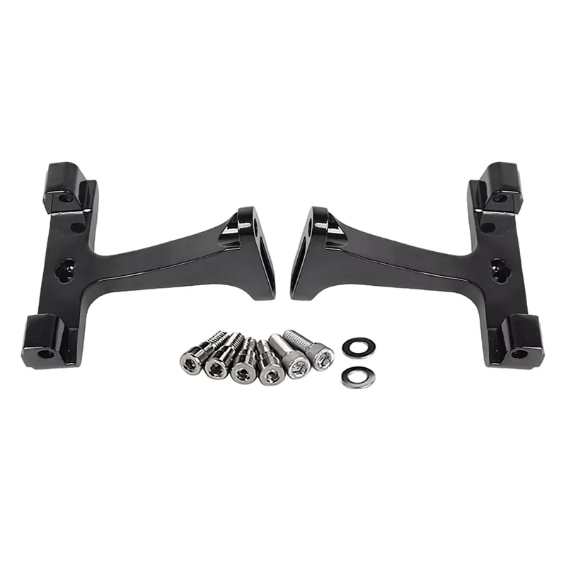 

Black Passenger Floorboard Mount Bracket For Street Glide Road King FLHR