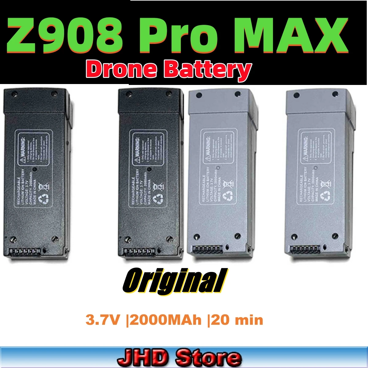 JHD Z908 Pro Battery for Z908 PRO Max RC Plane 3.7V 1800MAh Z908 Lipo Battery wholesaler