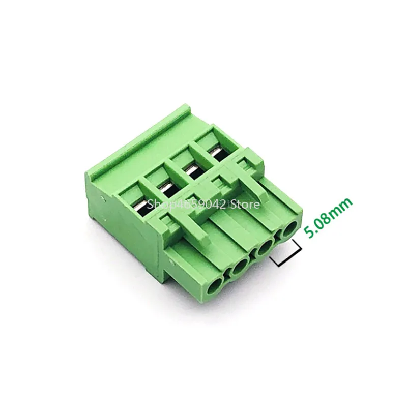 5PCS 2EDG 5.08mm Solderless Plug-in Terminal Blocks Side Outlet Vertical Plug 2EDGKA 5.08MM 2p/3/4-8P Screw Terminal Connector