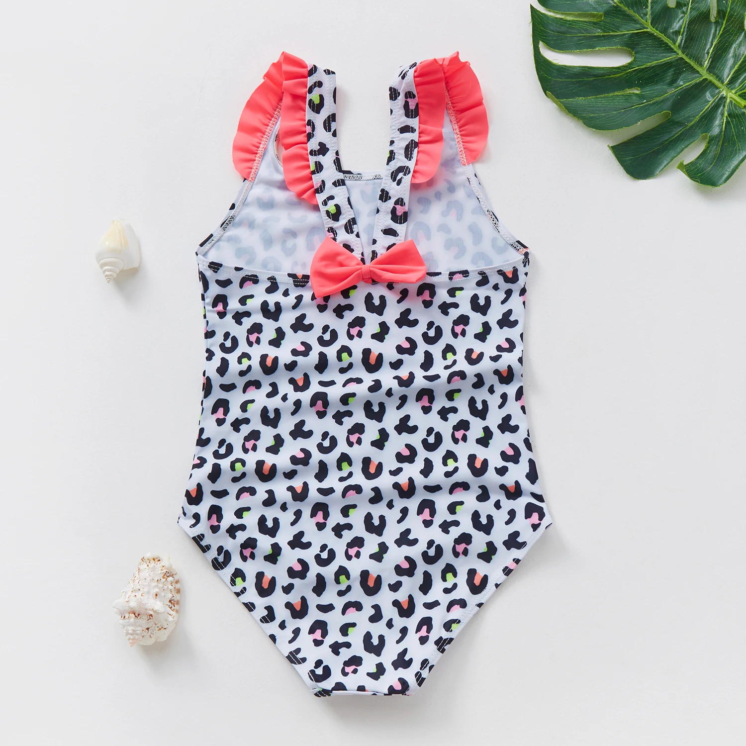 

New Arrival Baby Girls Swimsuit 2~12Y Girls Swimwear Leopard print Children Swimwear High quality Kids Swimming suit Beach wear