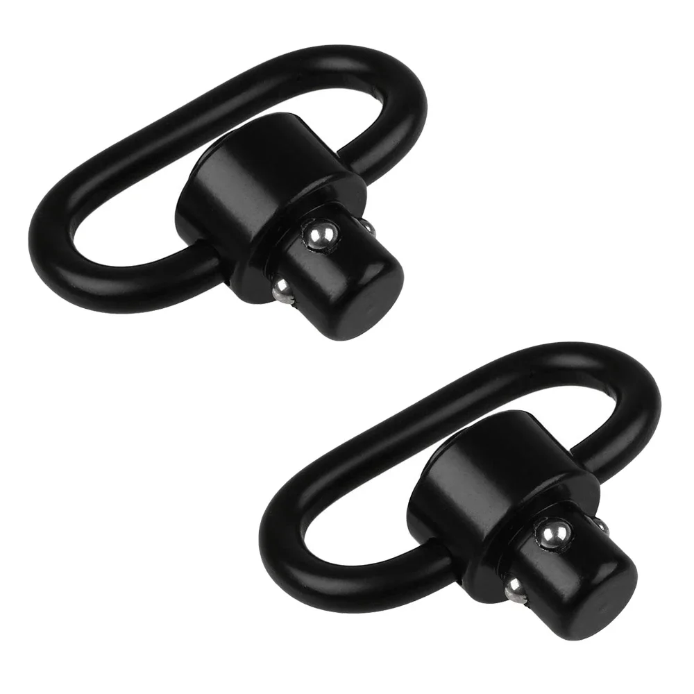 Tactical QD Sling Swivel Adapter 1.25 inch Quick Release Fixed Shoulder Strap Ring Wearing Cap Steel Metal Shoulder Strap Ring
