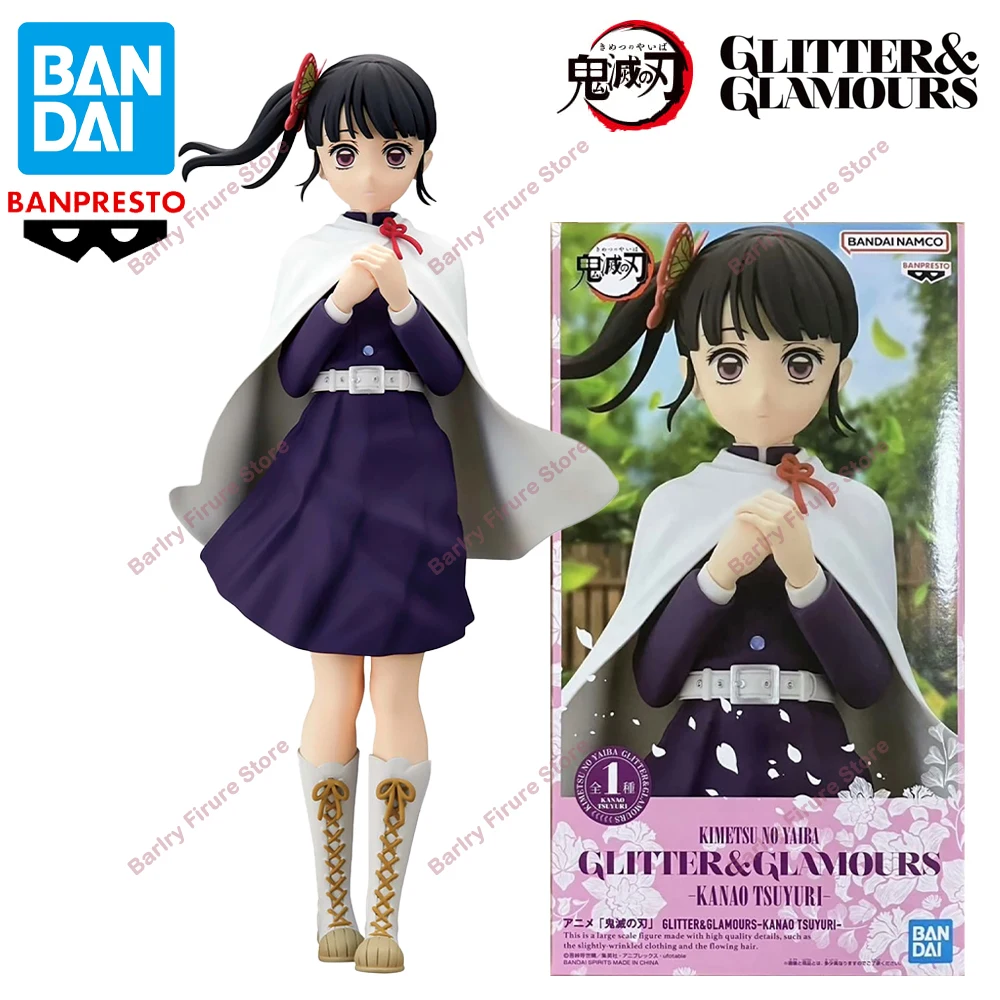 

Оригинальная оригинальная фигурка в штучной упаковке BANPRESTO GLITTER & GLAMOURS Demon Slayer 22 см Tsuyuri Kanao, аниме-фигурка, модель игрушки в штучной упаковке