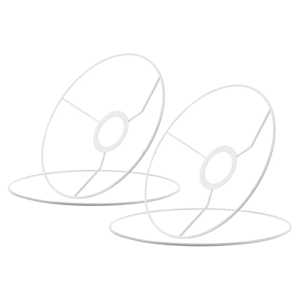 

Lamp Shade Holder Lampshade Frame Fittings Square White Iron Lighting Accessories