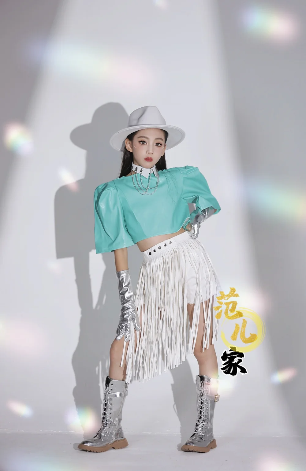 女の子ヒップホップストリートダンスパーティードレス子供のためのガール Kpop 衣装ブルージャズダンスパフォーマンススーツステージショーダンスウェアステージ
