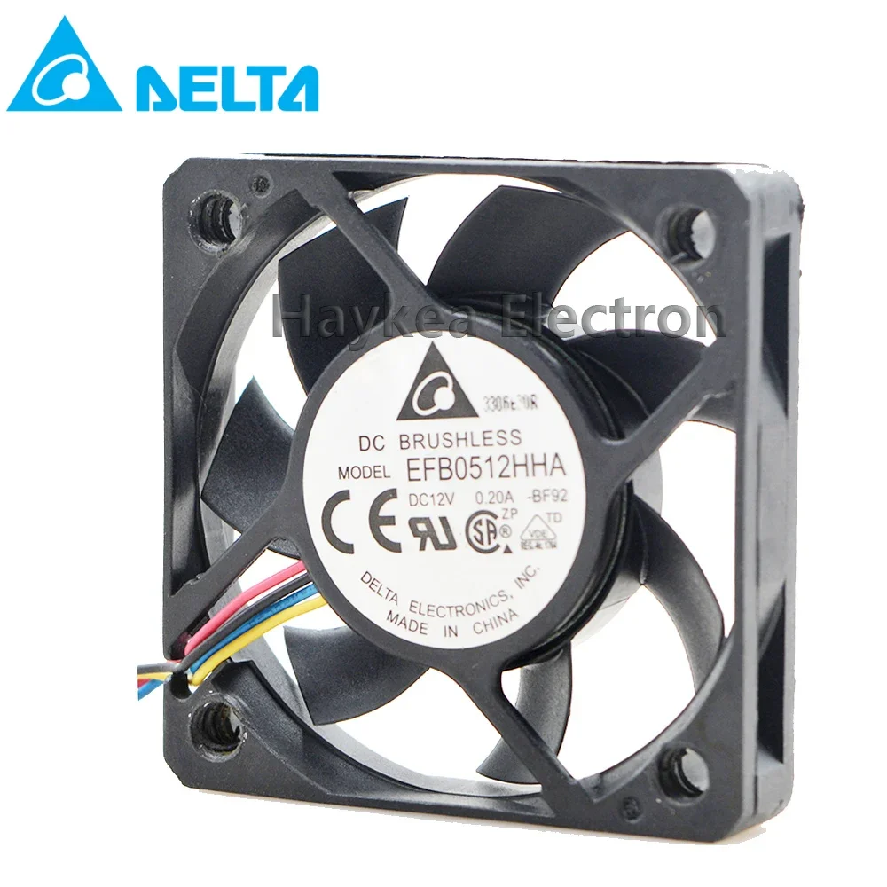 Untuk delta 5 5cm fan kipas DC 12V 0.20A casing pc komputer Server Inverter pendingin kipas pendingin aksial