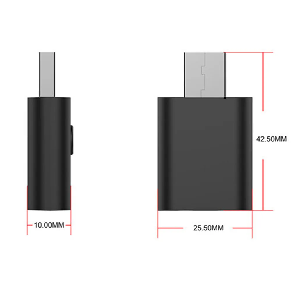 Беспроводной Bluetooth-совместимый с 5,0 2-в-1 USB аудио приемник передатчик двойной 3,5 мм разъем аудио адаптер для автомобиля ноутбука тв