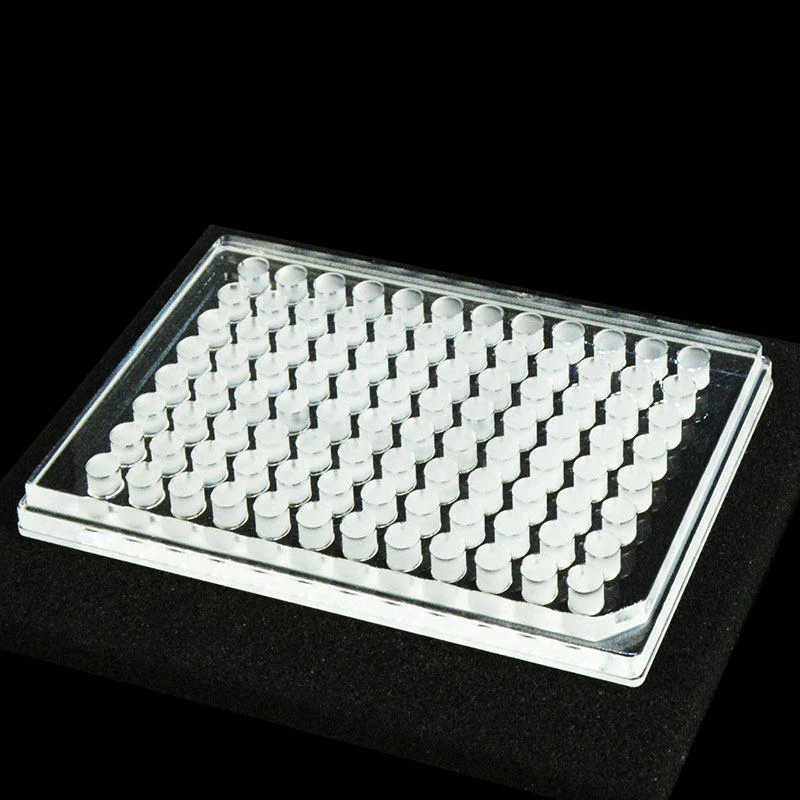 96 well quartz enzyme-linked immunosorbent assay plate, UV bioporous plate, glass, high temperature and corrosion resistance